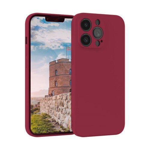 Phone Case "Liquid Silicone Edge" for Xiaomi Mi 11i / Poco F3 / Poco F3 Pro (Dark Red Rose)