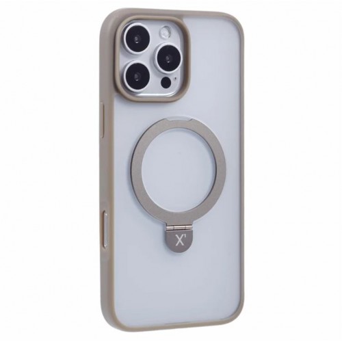 Puhelimen suojakuori X-Level Pithy Stone II Apple iPhone 16 Pro Max harmaa