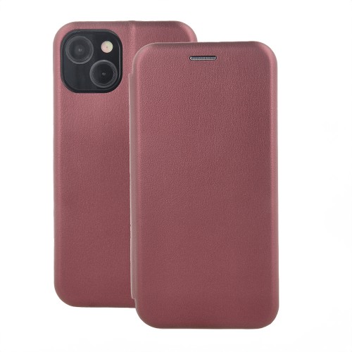 Book Elegance Suojakuori Samsung S938 S25 Ultra burgundinpunainen
