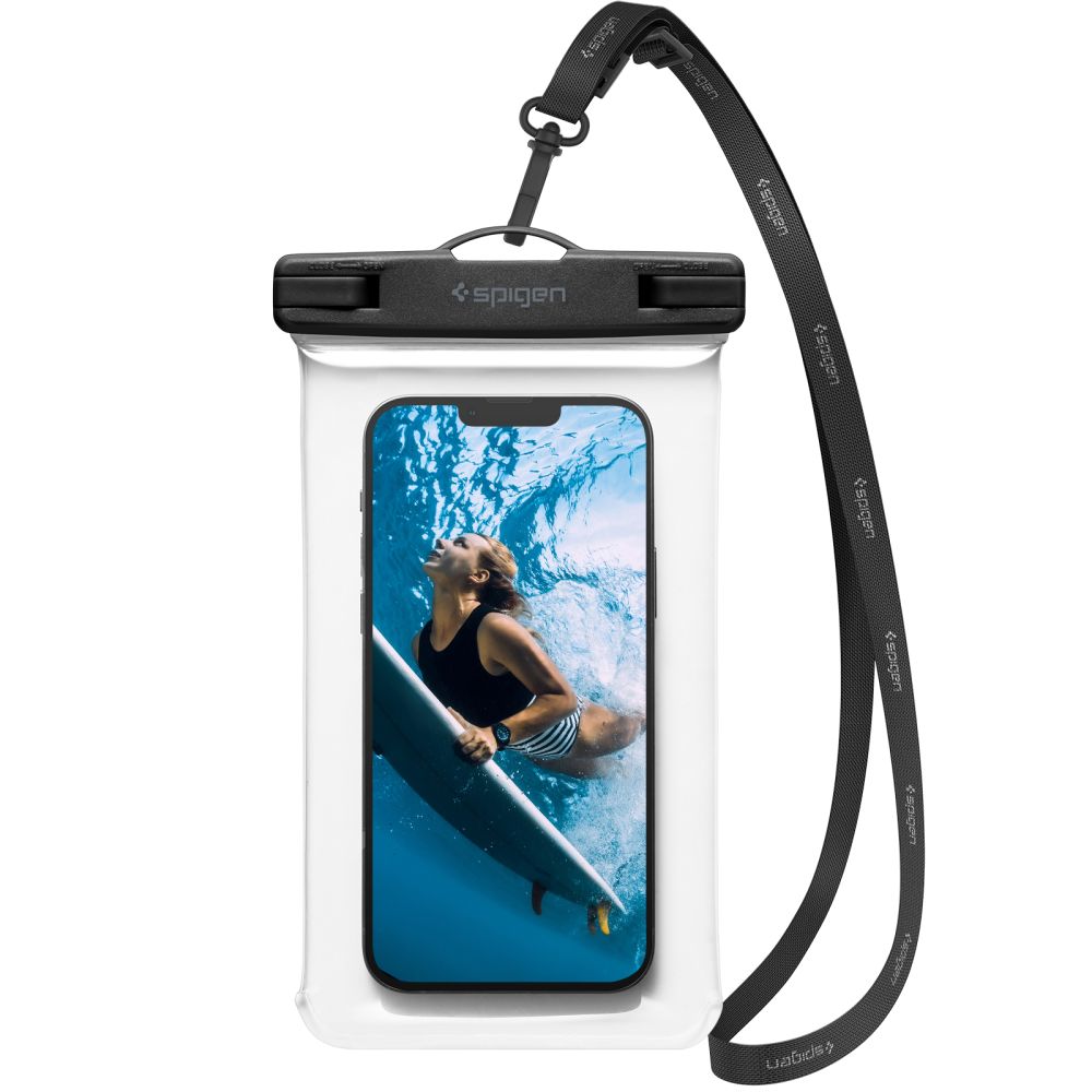 Spigen Aqua Shield A601 universaali vedenkestävä suojapussi, läpinäkyvä