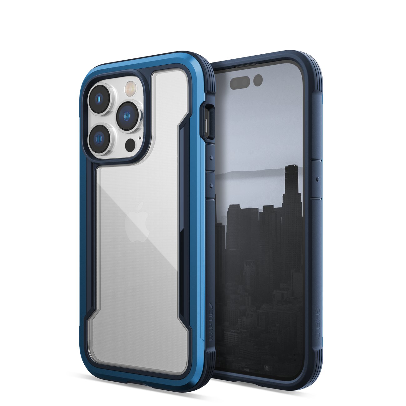 Raptic X-Doria Shield Case iPhone 14 Pro panssaroitu suojus sininen