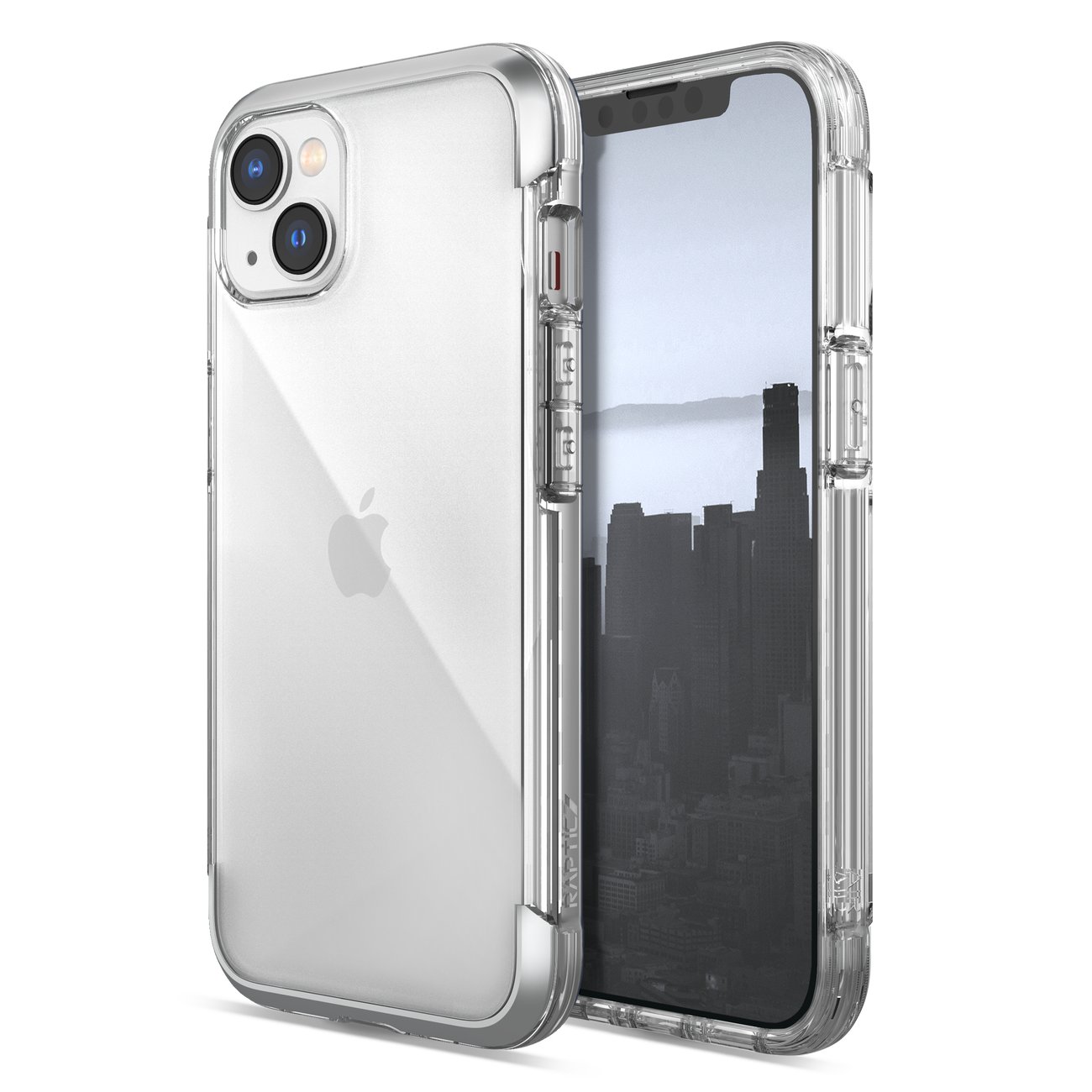 Raptic X-Doria Air kotelo iPhone 14 Plus panssaroitu kansi hopea