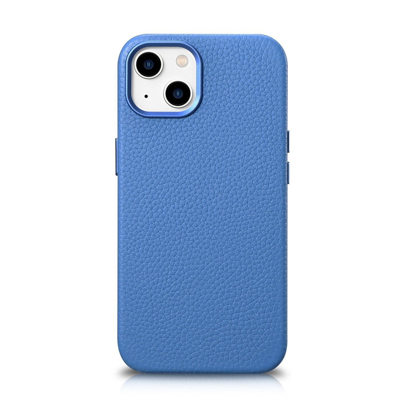 iCarer Litchi Premium Nahkakotelo iPhone 14 Plus Magneettinen nahkakotelo MagSafe vaaleansininen (WMI14220711-LB)