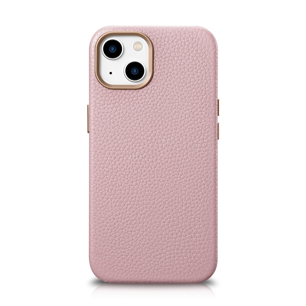 iCarer Litchi Premium Nahkakotelo iPhone 14 Plus Magneettinen nahkakotelo MagSafe Pink (WMI14220711-PK)