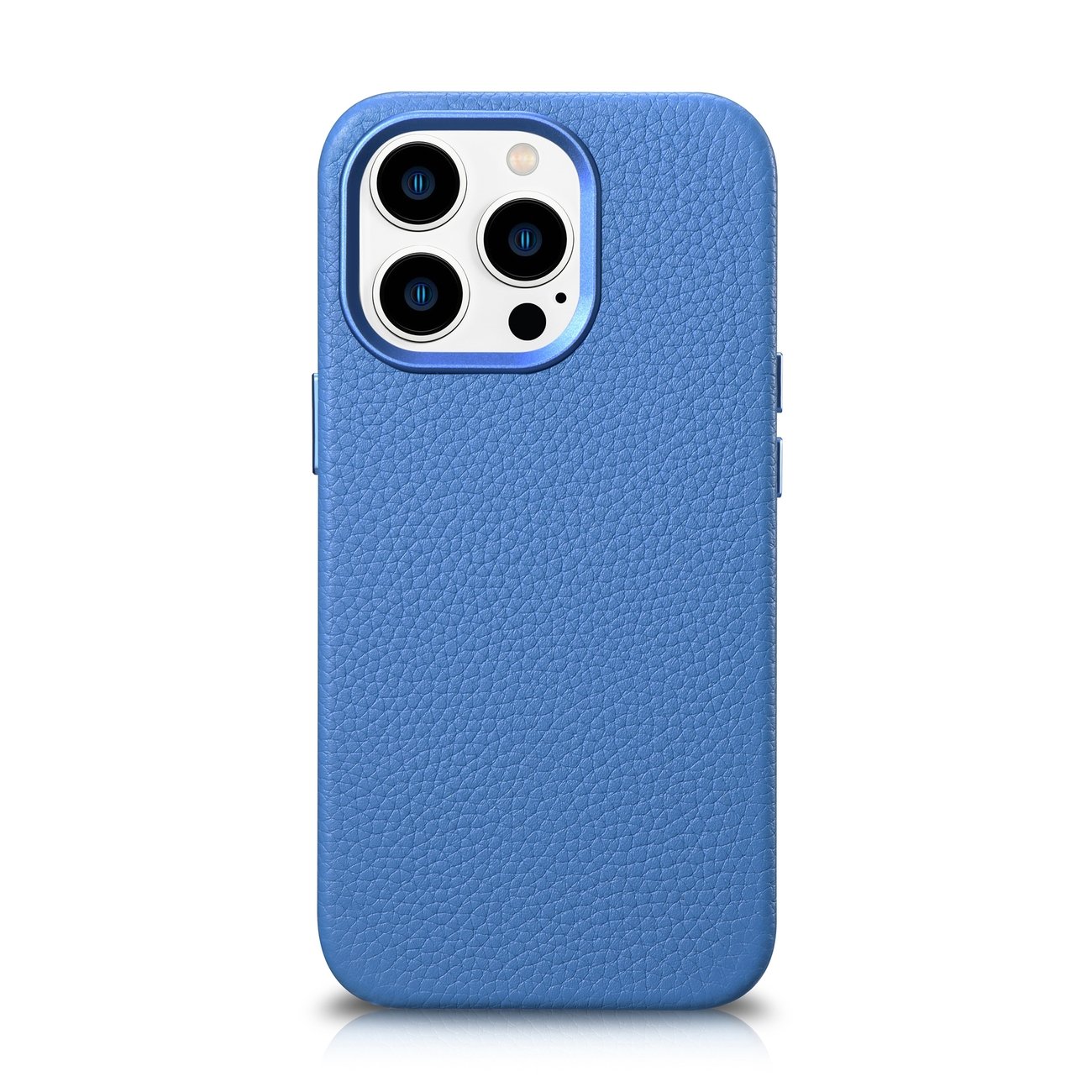 iCarer Litchi Premium Nahkakotelo iPhone 14 Pro Max Magneettinen nahkakotelo MagSafe vaaleansininen (WMI14220712-LB)