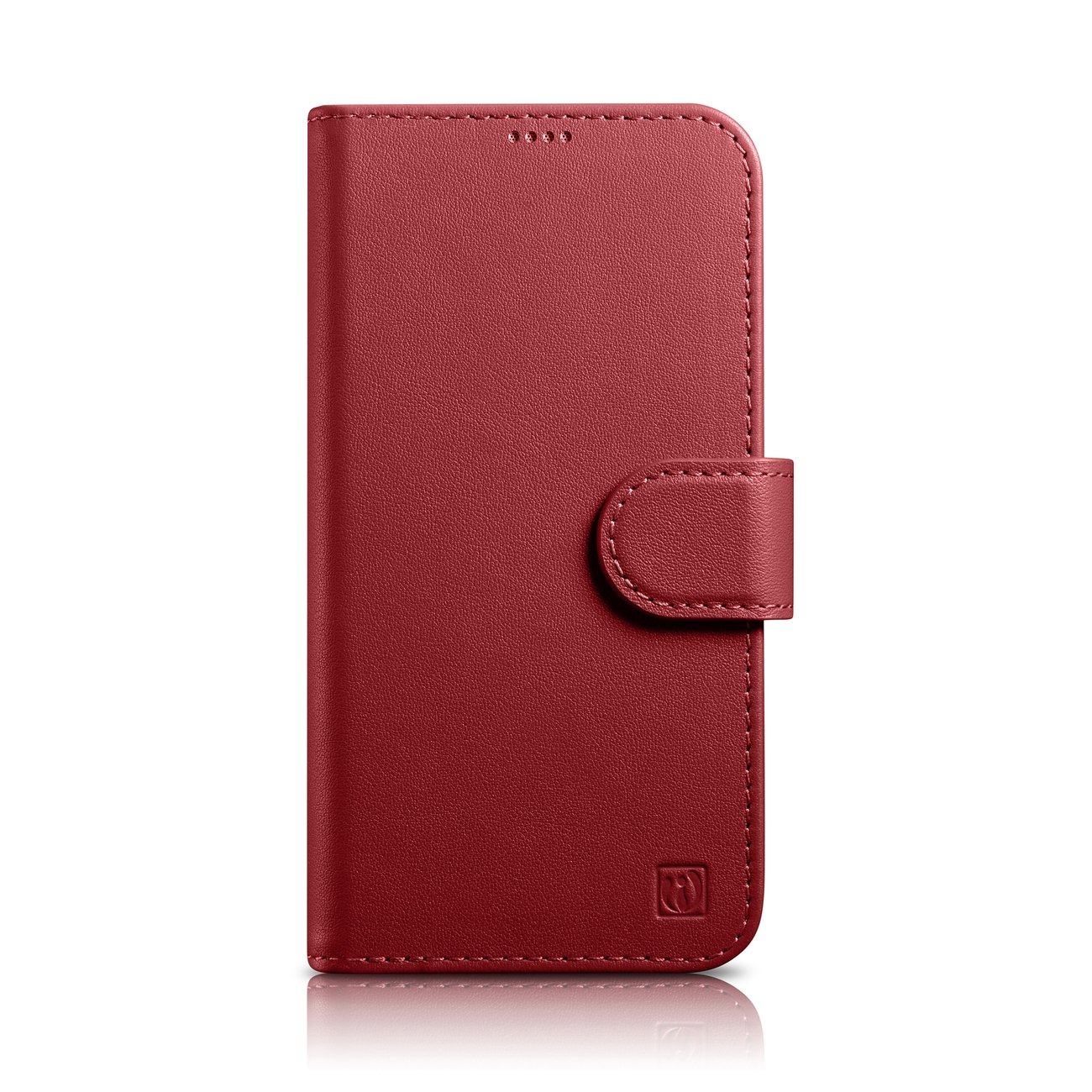 iCarer Lompakko Kotelo 2in1 Cover iPhone 14 Plus Anti-RFID Nahka Flip Cover Punainen (WMI14220727-RD)