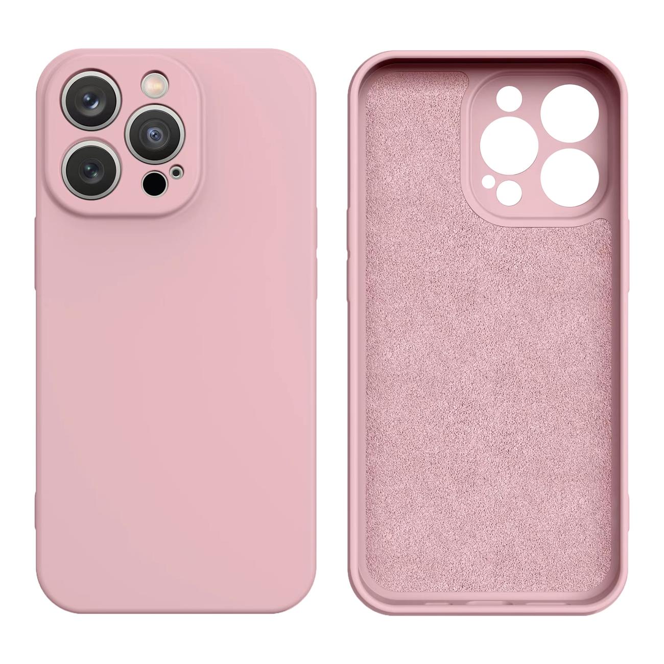 Silikonikotelo iPhone 14 Plus silikonikotelo vaaleanpunainen