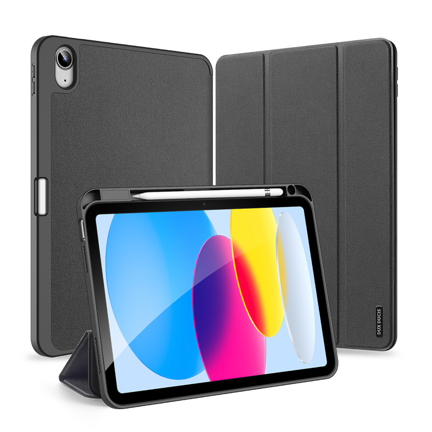 Kotelo Dux Ducis Domo Apple iPad 10.9 2022/iPad 11 2025 musta