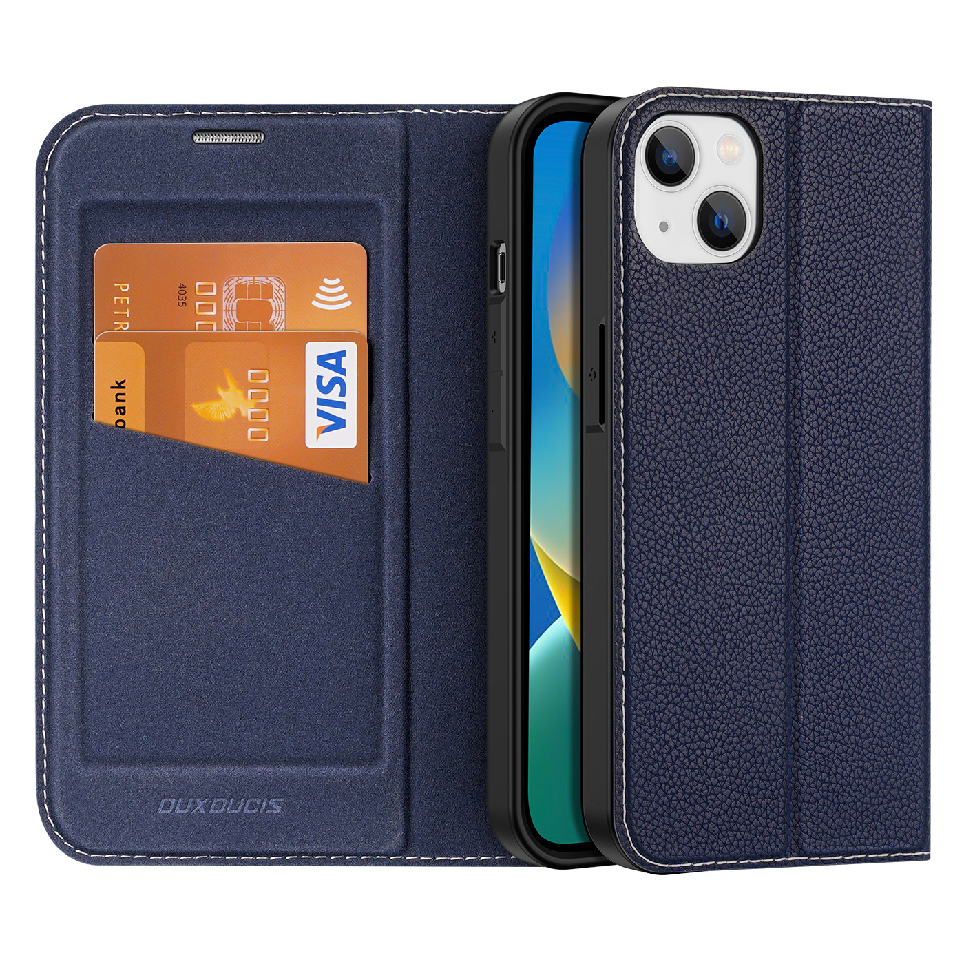 Dux Ducis Skin X2 kotelo iPhone 14 Plus kotelo magneettiläpällä sininen