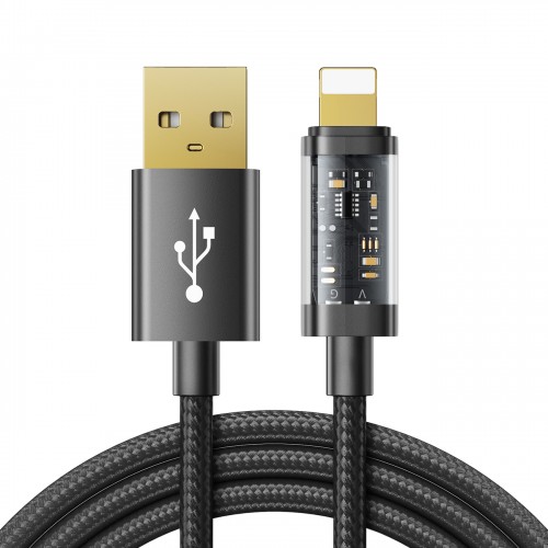 USB kaapeli Joyroom S-UL012A12 musta Lightning 120cm (enintään 20W)