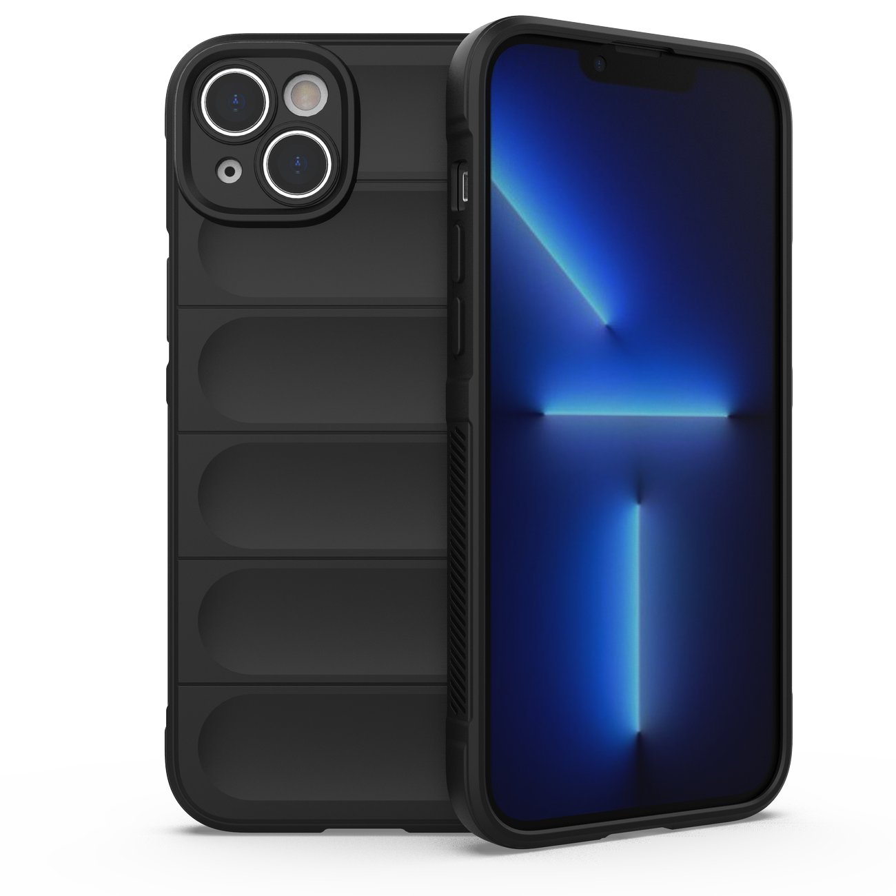 Magic Shield Kotelo tapauksessa iPhone 14 Plus joustava panssaroitu kansi musta