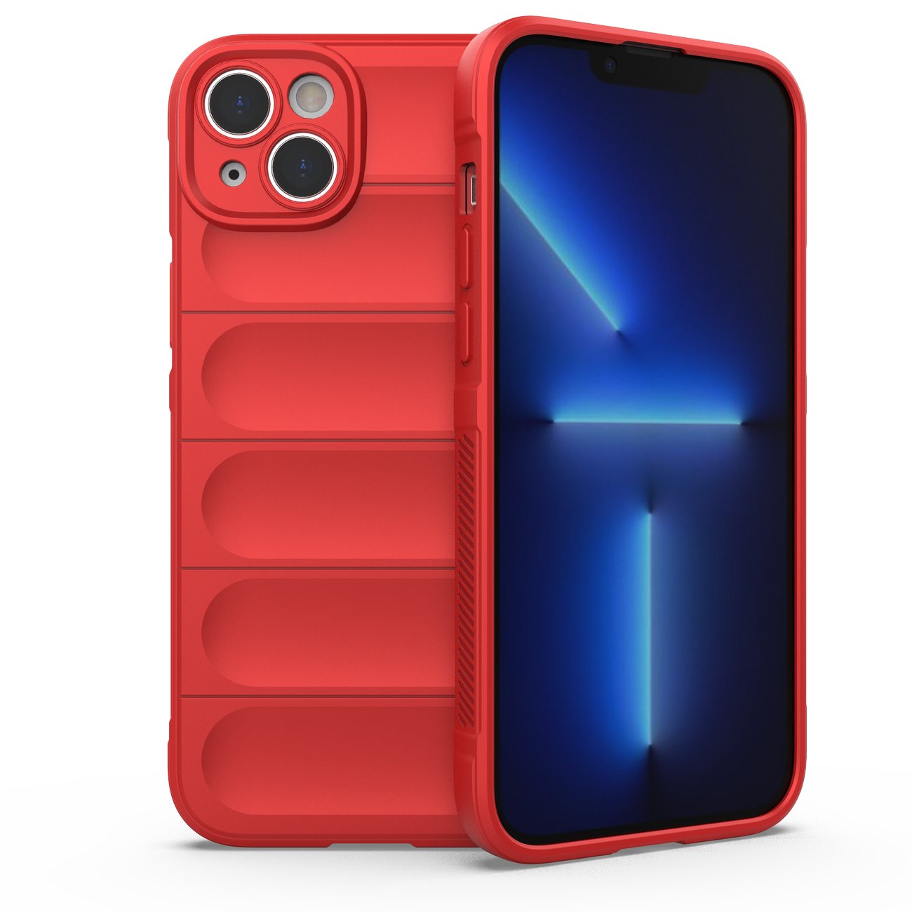 Magic Shield Case kotelo iPhone 14 Plus joustava panssaroitu kansi punainen