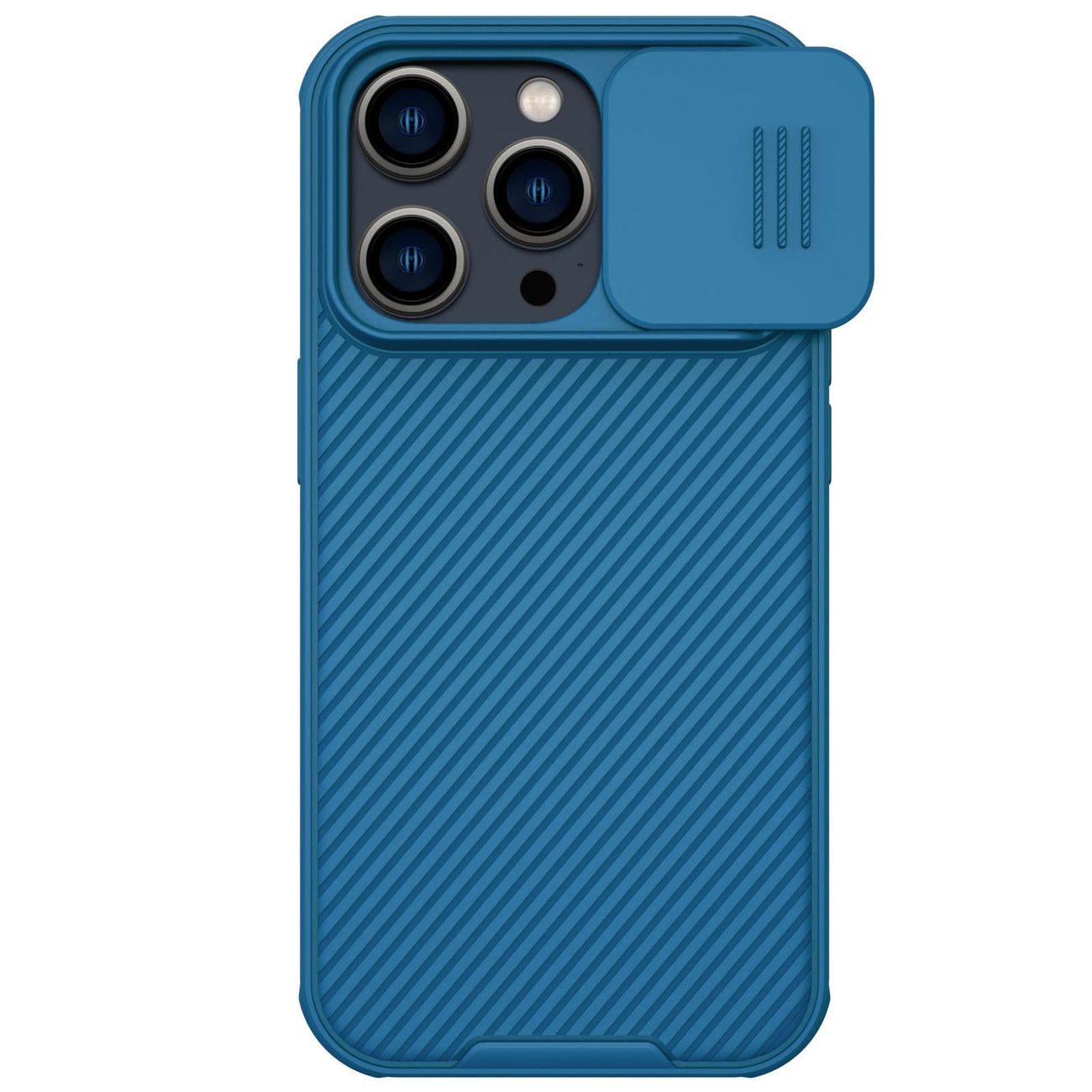 Nillkin CamShield Pro Case iPhone 14 Pro panssaroitu suojus kameran suojus sininen