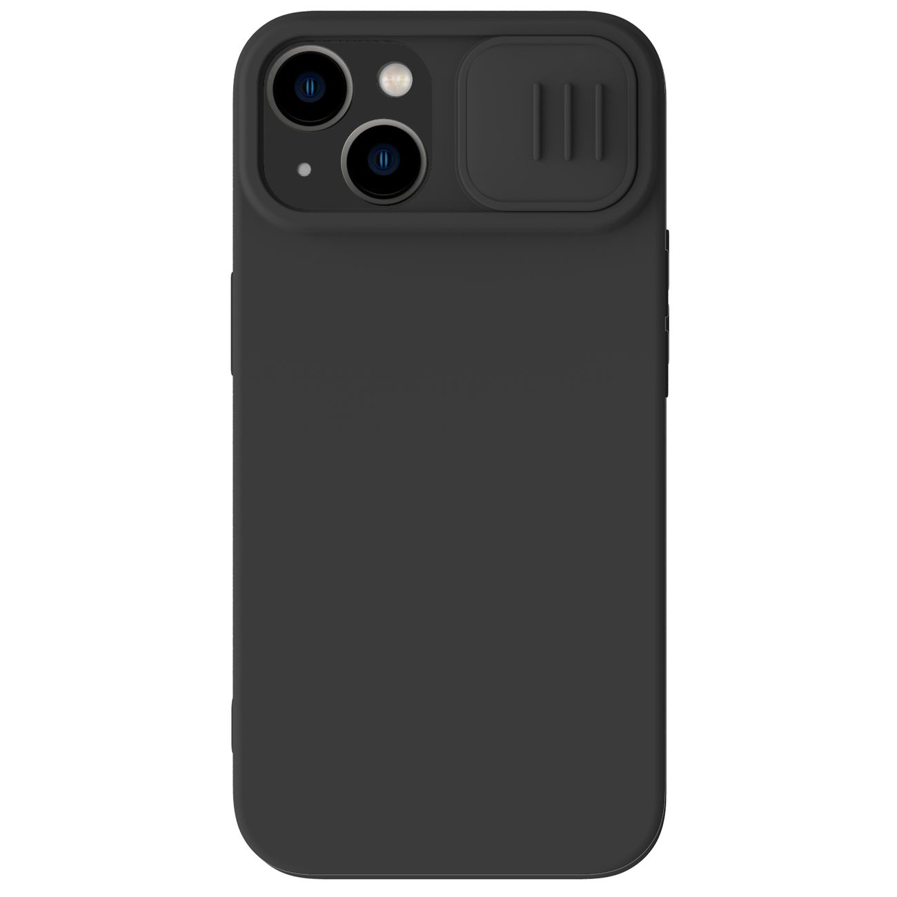 Nillkin CamShield magneettinen silikoni kotelo iPhone 14 Plus magneettinen MagSafe suojus kameran suojuksella Musta