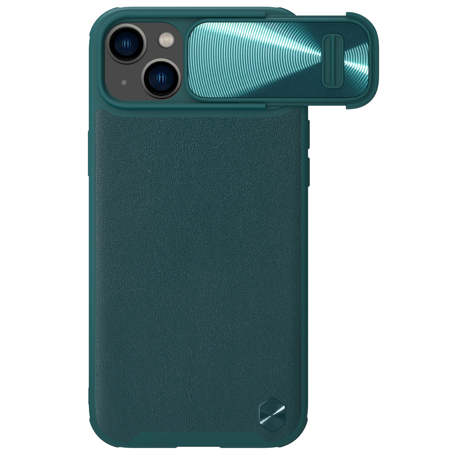 Nillkin CamShield Nahka S Kotelo iPhone 14 Plus kotelo suojus kameran suojus vihreä