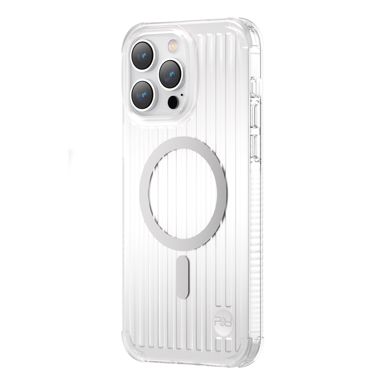 Kingxbar PQY Go Out -sarjan magneettinen kotelo iPhone 14 Pro MagSafe hopea