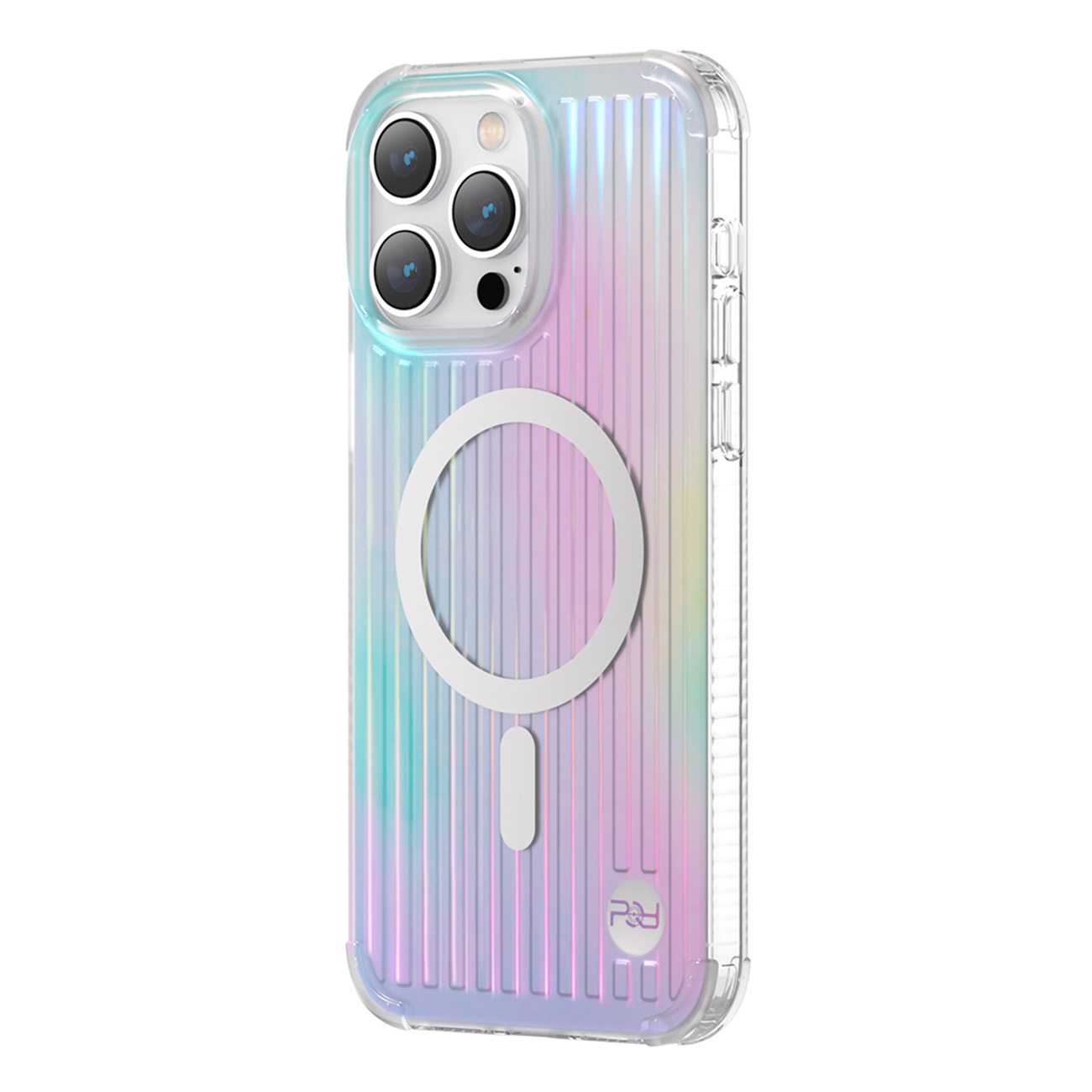 Kingxbar PQY Go Out -sarjan magneettinen kotelo iPhone 14 Plus MagSafe laser väri