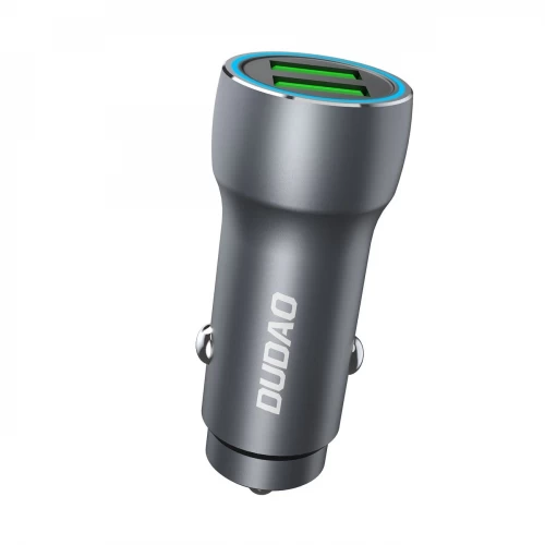 Autolaturi Dudao R4+ harmaa 18W (2xUSB-A)