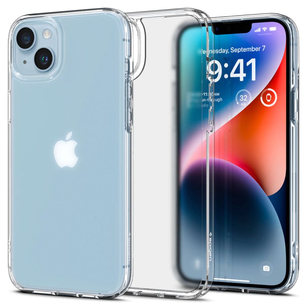 Spigen Ultra Hybrid iPhone 14 Plus -kotelo - matta kirkas