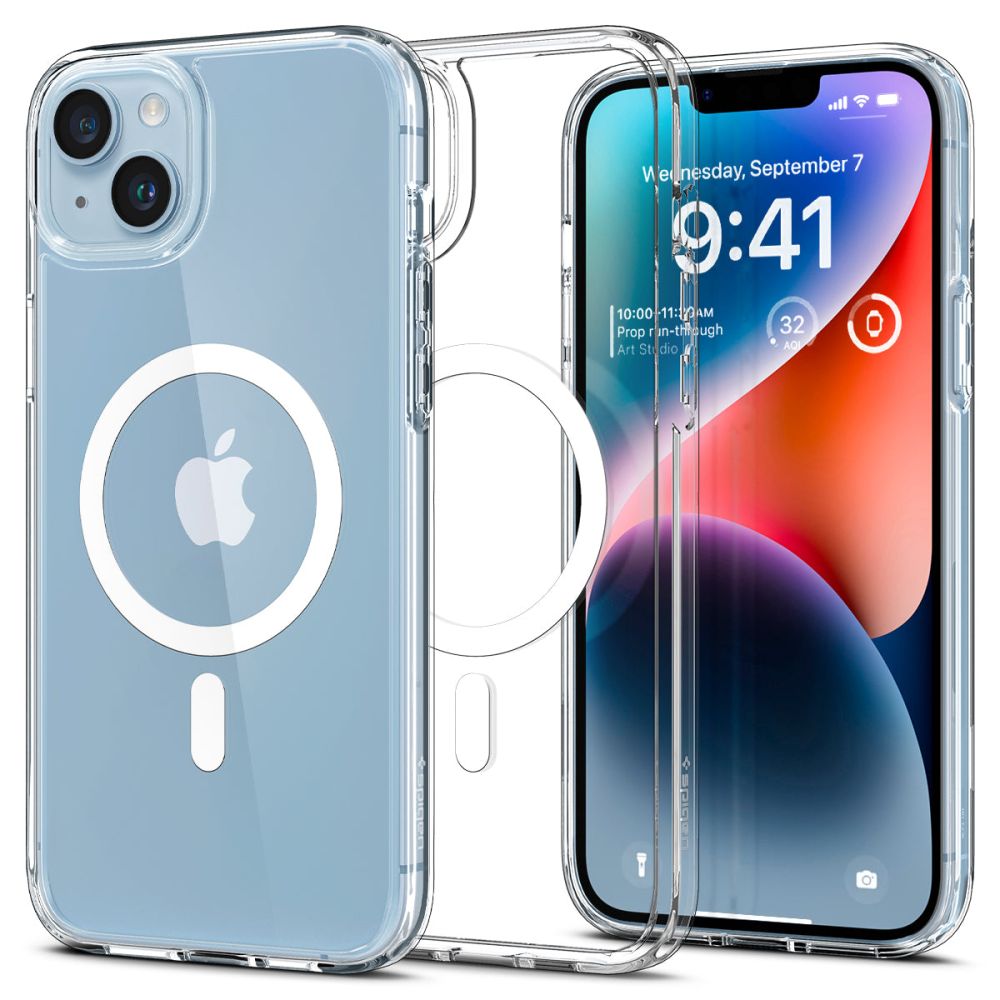 Spigen Ultra Hybrid Magsafe tapauksessa iPhone 14 6,1" valkoinen