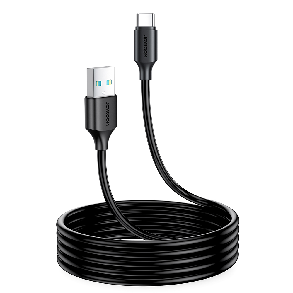 Joyroom Long-Lasting Series A9 USB-A / USB-C 3A -kaapeli 2 m - musta