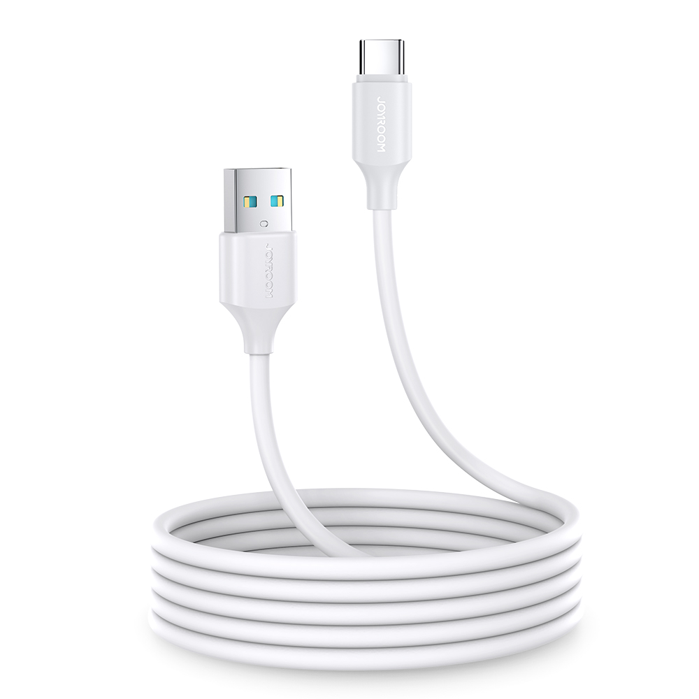 Joyroom Long-Lasting Series A9 USB-A / USB-C 3A kaapeli 2m - valkoinen
