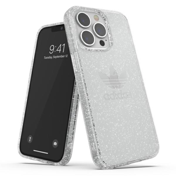 Adidas OR Suojaava selkeä kotelo Glitter iPhone 13 Pro / iPhone 13 - läpinäkyvä hopea