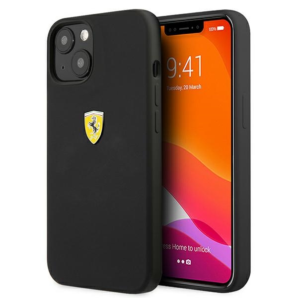 Ferrari FESSIHCP13SBK iPhone 13 mini 5.4" musta/musta kovakotelo Silikoni