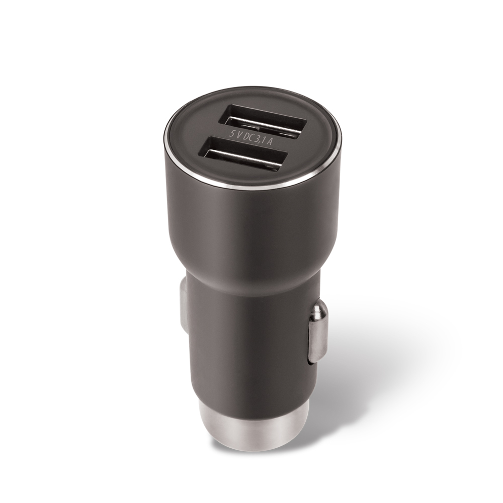 Forever CC-04 autolaturi 2x USB 3.1A musta
