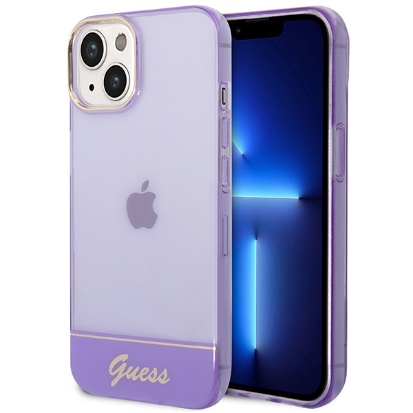 Guess GUHCP14MHGCOU iPhone 14 Plus 6.7 "violetti / violetti kovakotelo läpikuultava läpikuultava