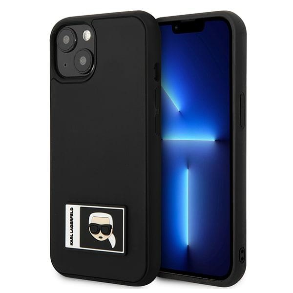 Karl Lagerfeld Ikonik Patch kotelo iPhone 13 - musta