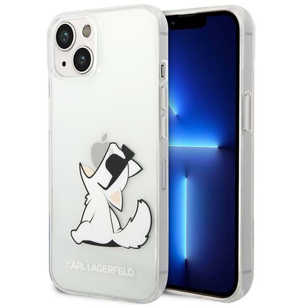 Karl Lagerfeld KLHCP14MCFNRC iPhone 14 Plus 6.7 "kovakotelo selkeä / läpinäkyvä Choupette Fun