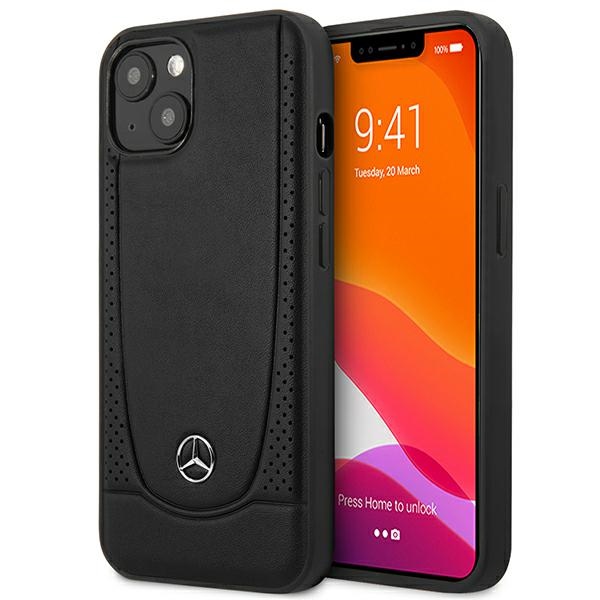 Mercedes MEHCP14MARMBK iPhone 14 Plus 6.7 musta / musta kovakuori Leather Urban