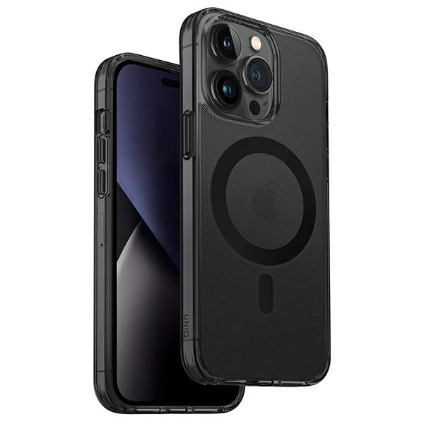 Uniq LifePro Xtreme Magclick Charging Suojakuori iPhone 14 Pro Max:lle - harmaa ja musta