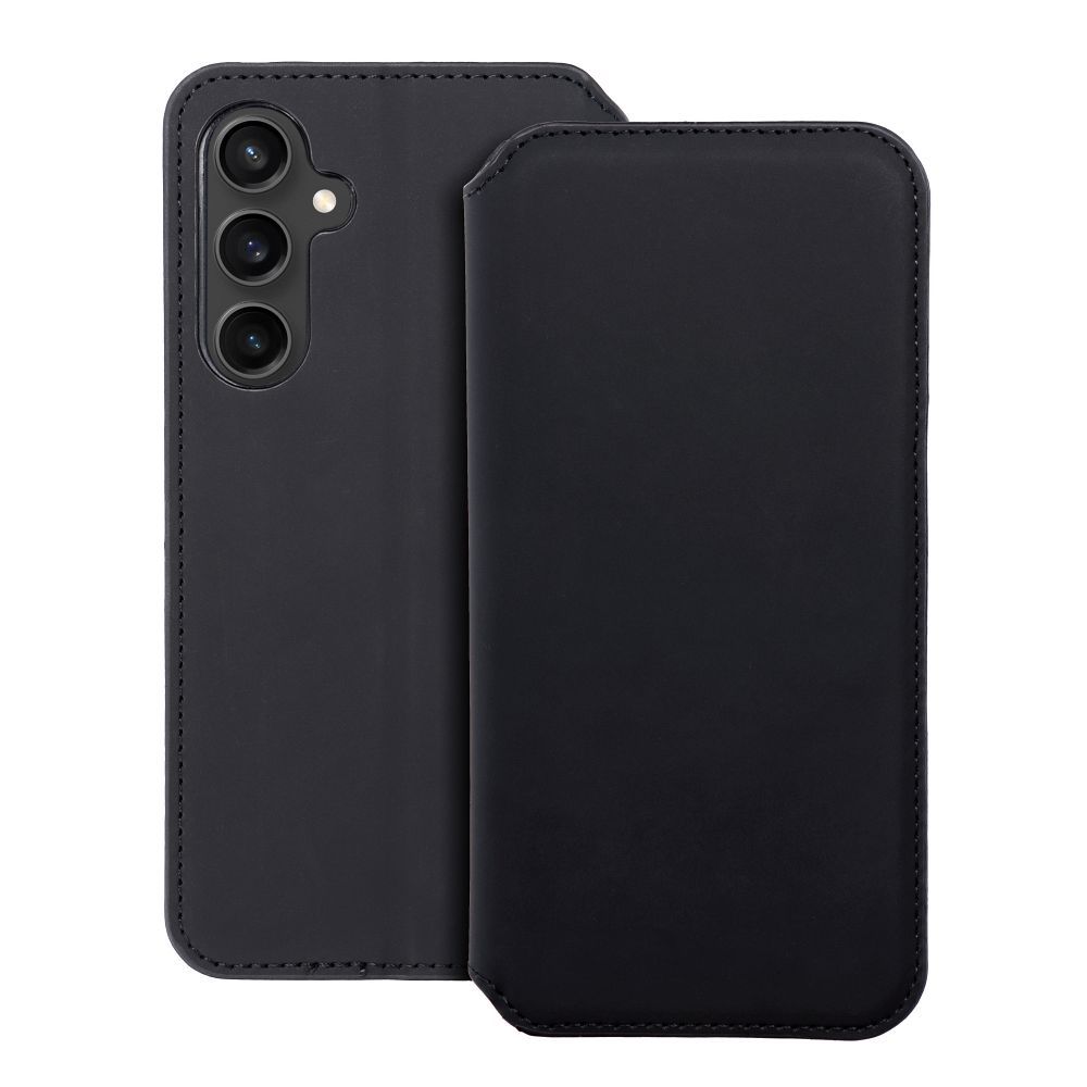 Flip-suojakuori Samsung S23 FE:lle Dual Pocket Book musta