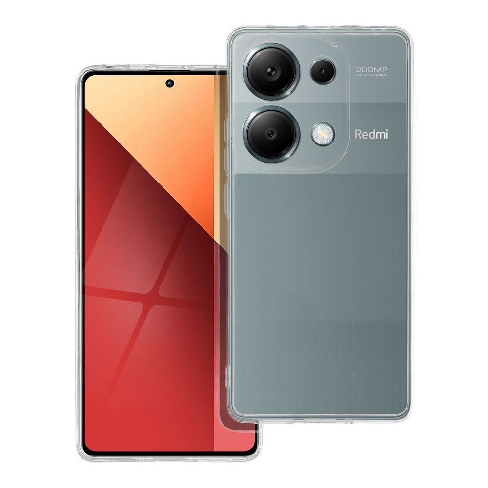Suojakuori Xiaomi Redmi Note 13 PRO 4G:lle - kirkas 2 mm Box läpinäkyvä
