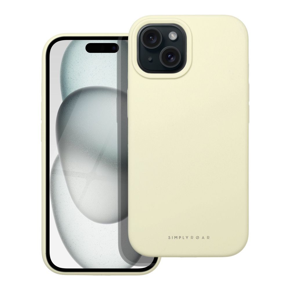 ROAR Suojakuori CLOUD SKIN iPhone 15:lle vaaleankeltainen