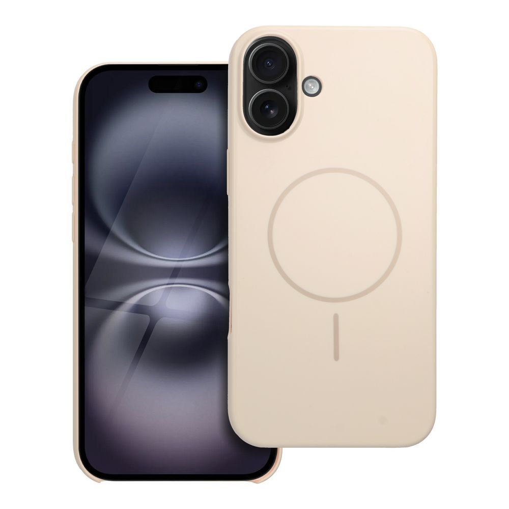 Suojakuori iPhone 16 PLUS:lle Glossy Mag Cover MagSafe-yhteensopiva valkoinen