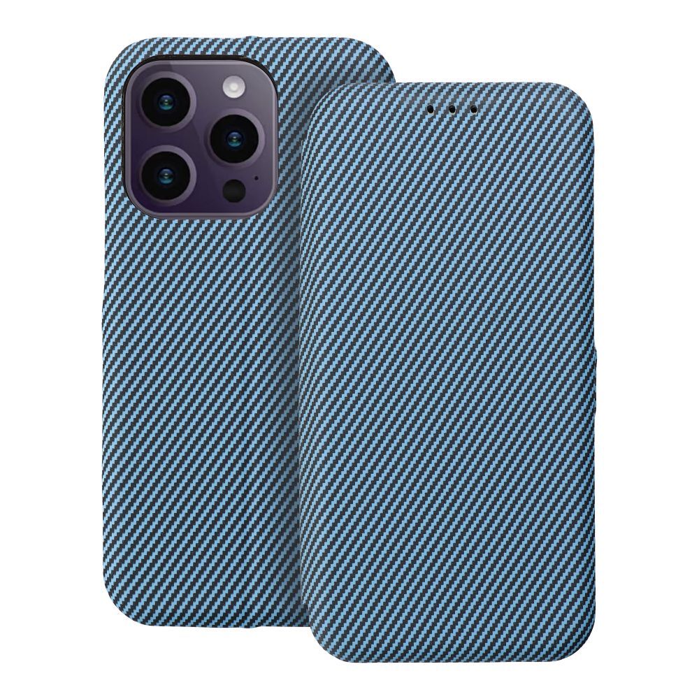 Flip-suojakuori iPhone 14 PRO:lle Folio Side Magnet sininen