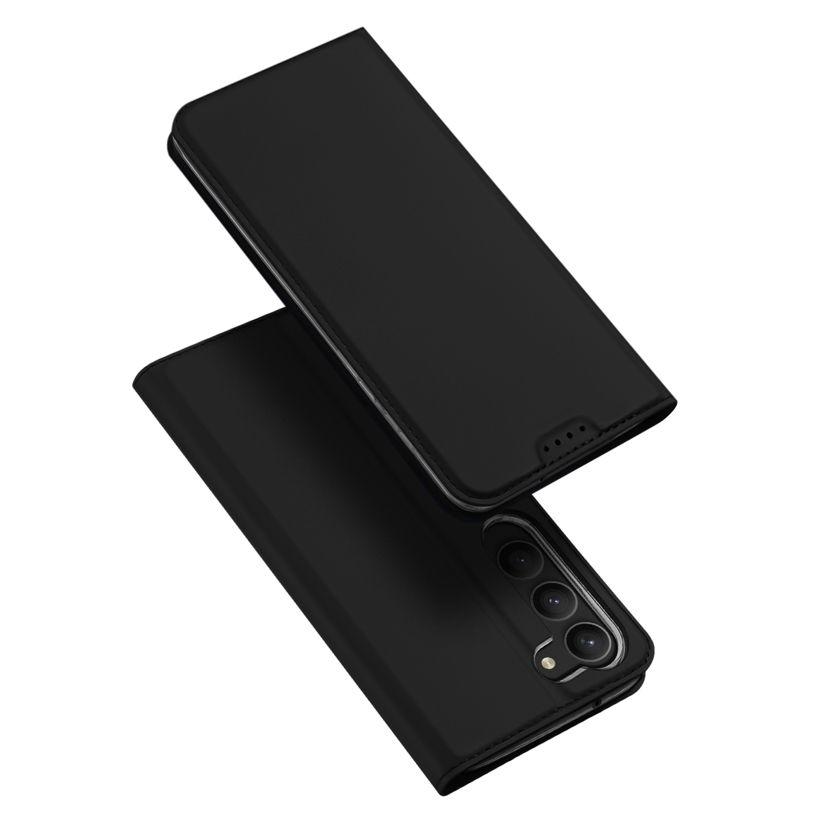 Dux Ducis Skin Pro kotelo Samsung Galaxy S23+ lompakkoläppäkotelo jalustalla musta