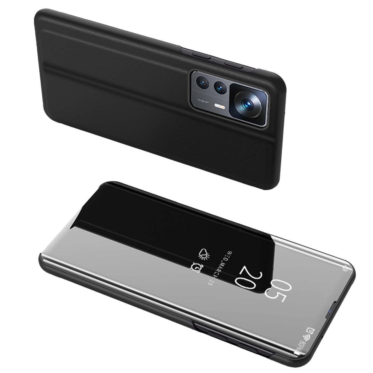 Clear View Case läppäkuori Xiaomi 12T Pro / Xiaomi 12T:lle - musta