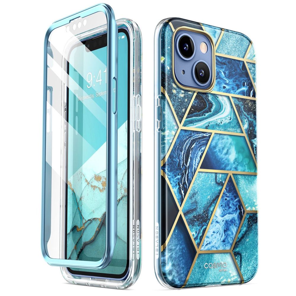 Supcase Cosmo Suojakuori iPhone 14 Pluslle - sininen