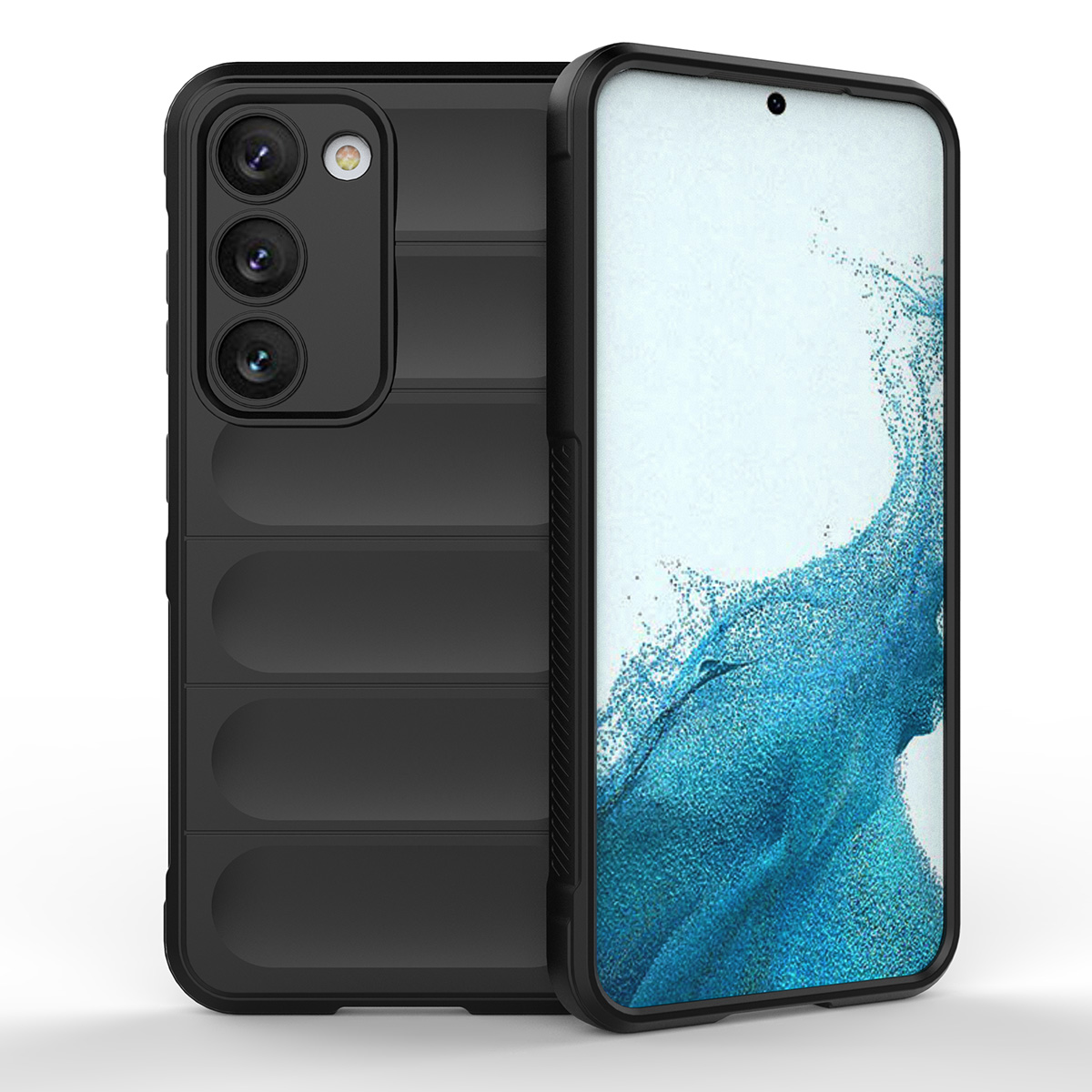 Magic Shield Suojakuori Samsung Galaxy S23+:lle joustava panssaroitu musta