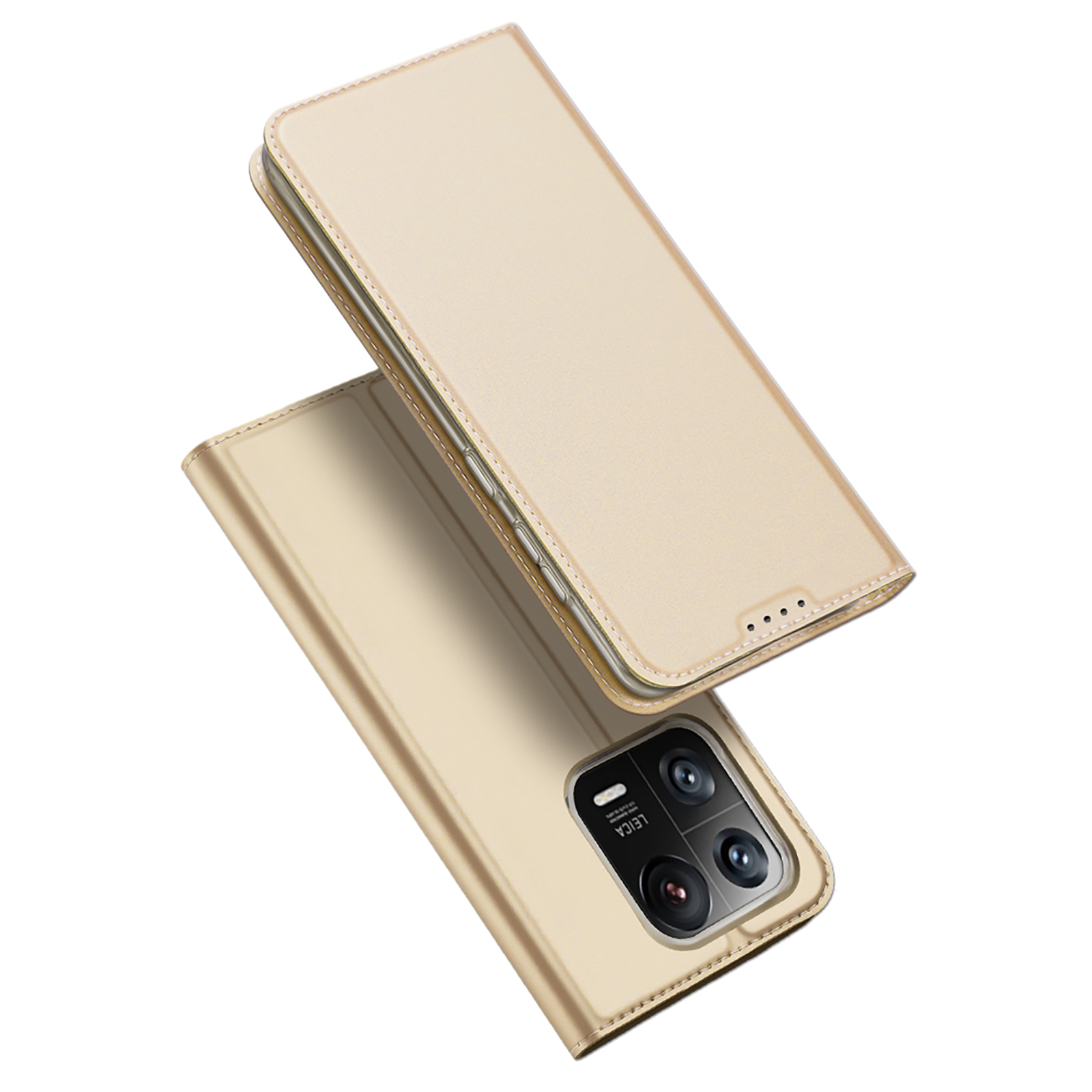 Dux Ducis Skin Pro Suojakuori Xiaomi 13 Pro läppäkotelo korttiLompakko kultainen jalusta