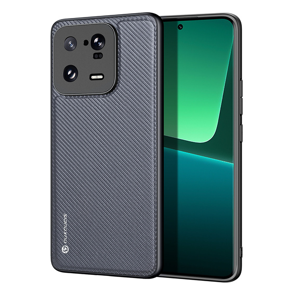 Dux Ducis Fino Suojakuori Xiaomi 13 Pro:lle silikonisella kehyksellä harmaa