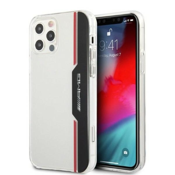AMG Electroplate Vertical Suojakuori iPhone 12 / iPhone 12 Pro:lle - läpinäkyvä