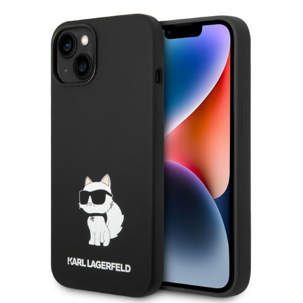 Karl Lagerfeld Silicone Choupette suojakuori iPhone 14 Plus:lle - musta
