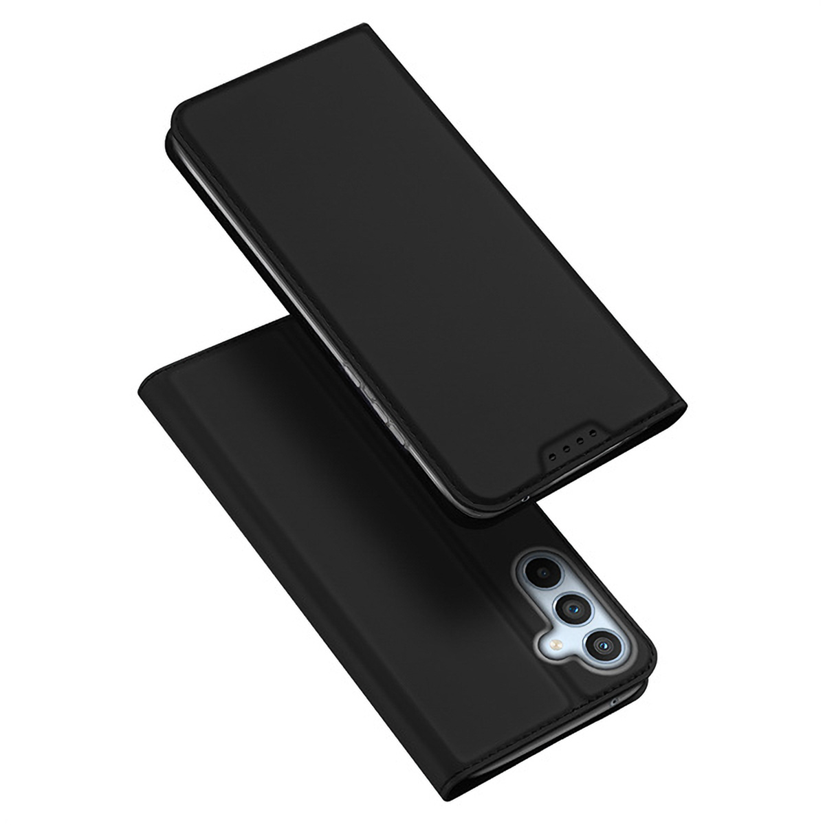 Dux Ducis Skin Pro suojakuori Samsung Galaxy A54 5G:lle läppäsuojus korttilokerolla lompakko jalusta musta