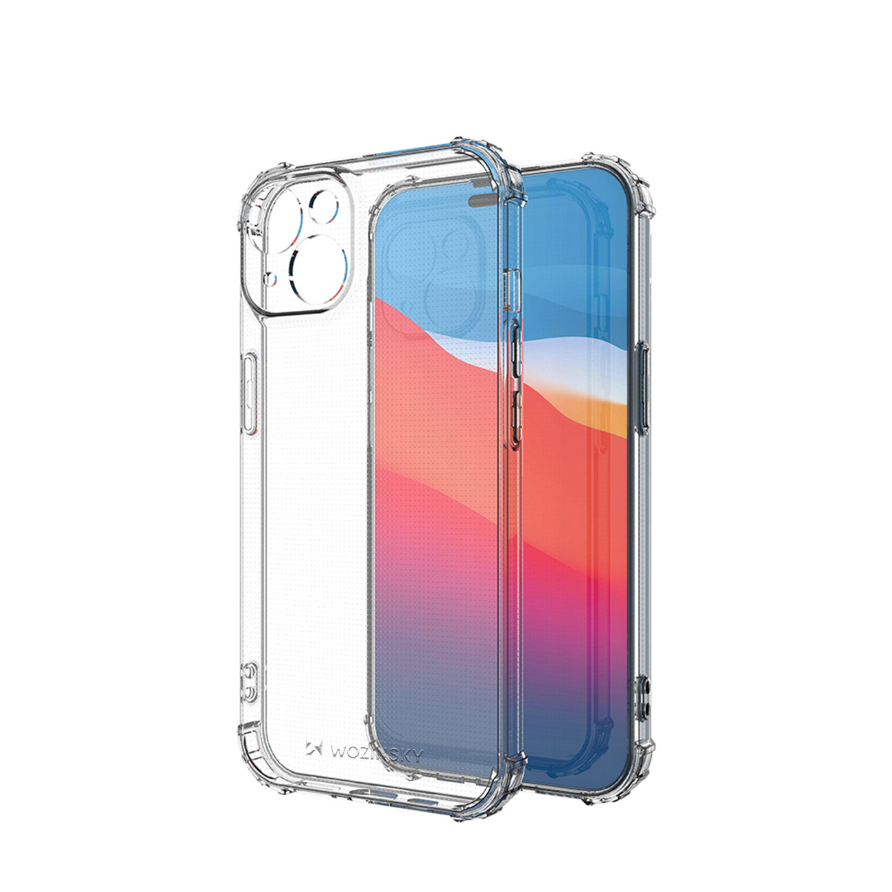 Wozinsky Anti Shock suojakuori iPhone 14 Plus:lle läpinäkyvä kuori