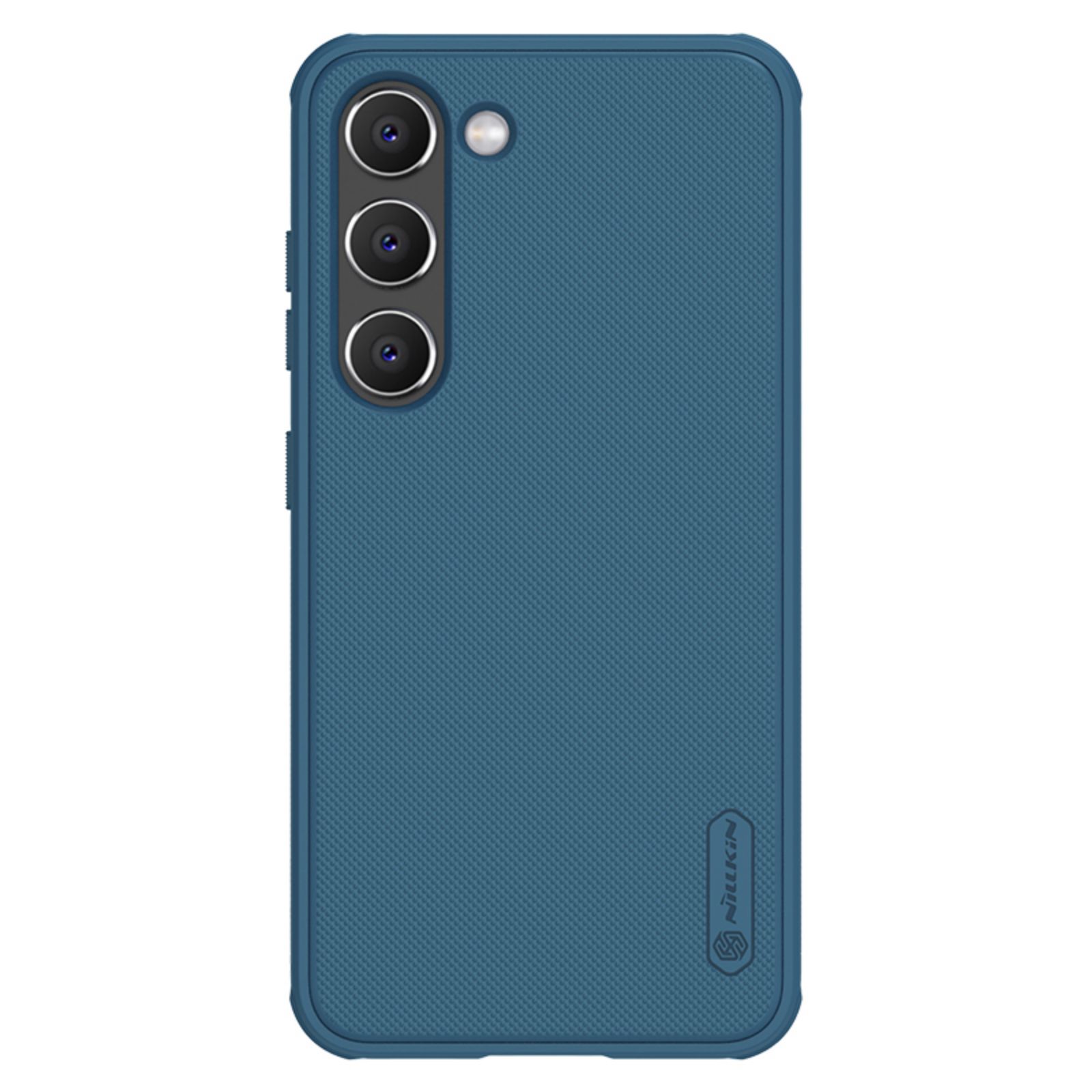 Nillkin Super Frosted Shield Pro kotelo Samsung Galaxy S23+ panssarikotelo + puhelinteline sininen